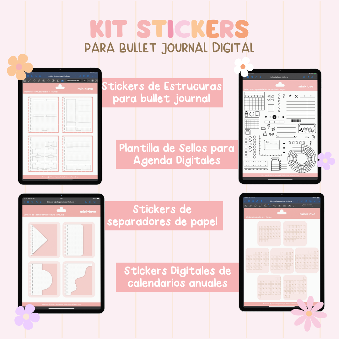 Kit Bullet Journal Digital - Horizontal